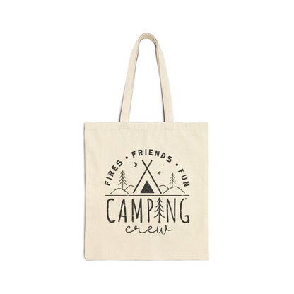 Camping-Crew – Segeltuch-Einkaufstasche