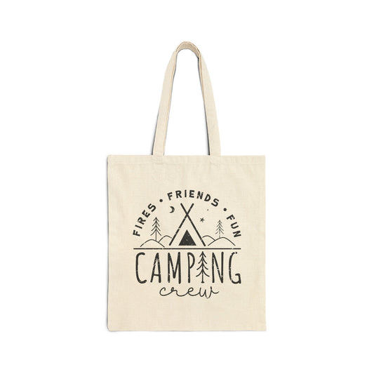 Camping-Crew – Segeltuch-Einkaufstasche