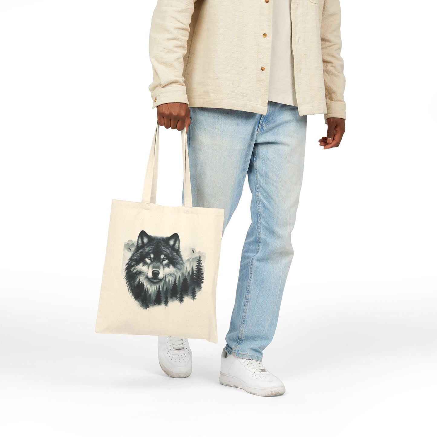 Wilderness Wolf - Tragetasche aus Segeltuch (2 Farben)