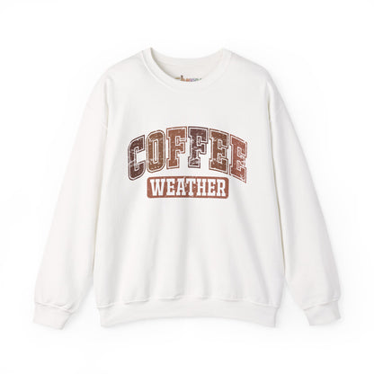 Kaffee-Wetter Unisex Rundhals-Sweatshirt