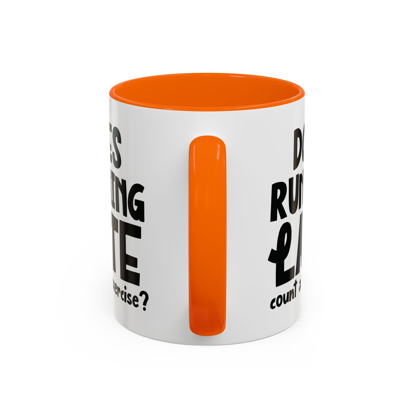 Zählt Zuspätkommen als Sport? - Zweifarbige Tasse (325 ml/443 ml)