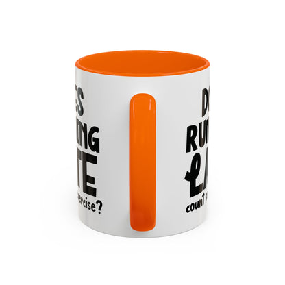 Zählt Zuspätkommen als Sport? - Zweifarbige Tasse (325 ml/443 ml)