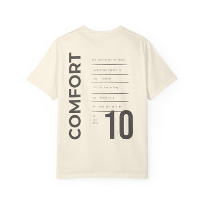 Comfort - Personalized Number Scripture Unisex T-Shirt, Psalm 23:4 Bible Verse Tee, Christian Gift for Grief, Modern Streetwear Faith