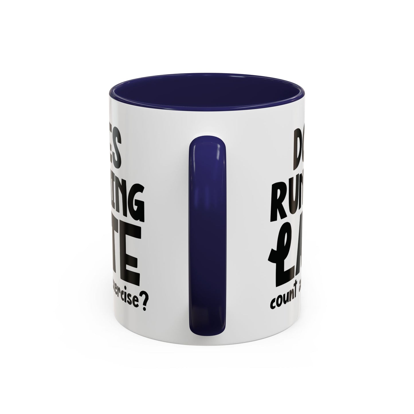 Zählt Zuspätkommen als Sport? - Zweifarbige Tasse (325 ml/443 ml)