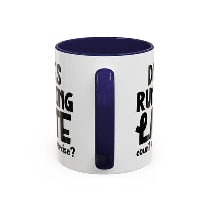 Zählt Zuspätkommen als Sport? - Zweifarbige Tasse (325 ml/443 ml)