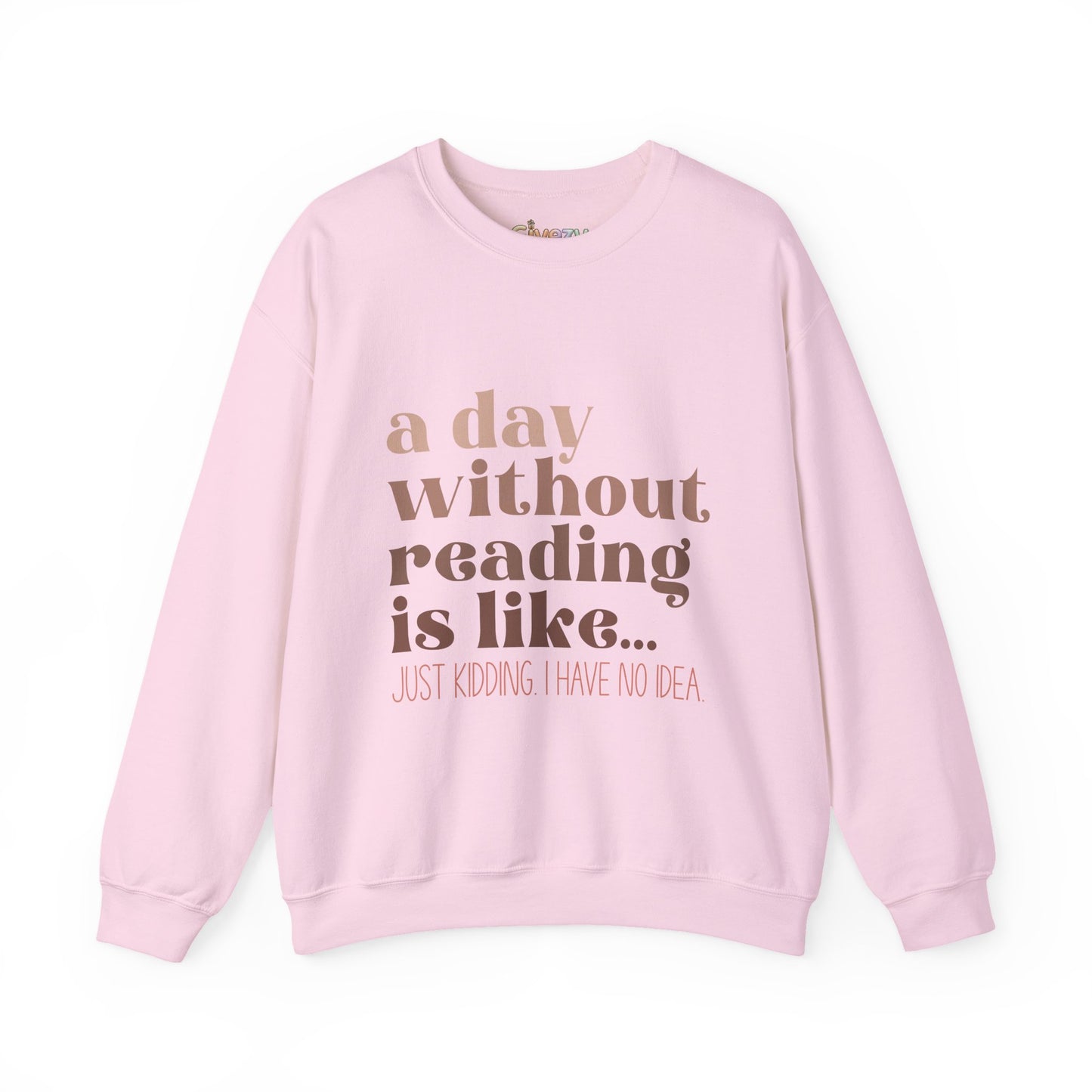 A Day Without Reading Rundhals-Sweatshirt
