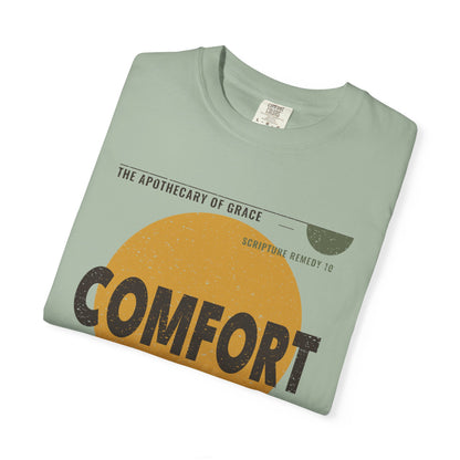 Comfort - Retro Mid-Century Scripture Unisex T-Shirt, Psalm 23:4 Bible Verse Tee, Christian Gift for Grief, Modern Graphic Faith Apparel