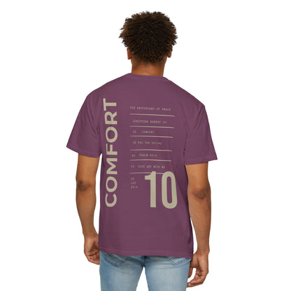 Comfort - Personalized Number Scripture Unisex T-Shirt, Psalm 23:4 Bible Verse Tee, Christian Gift for Grief, Modern Streetwear Faith