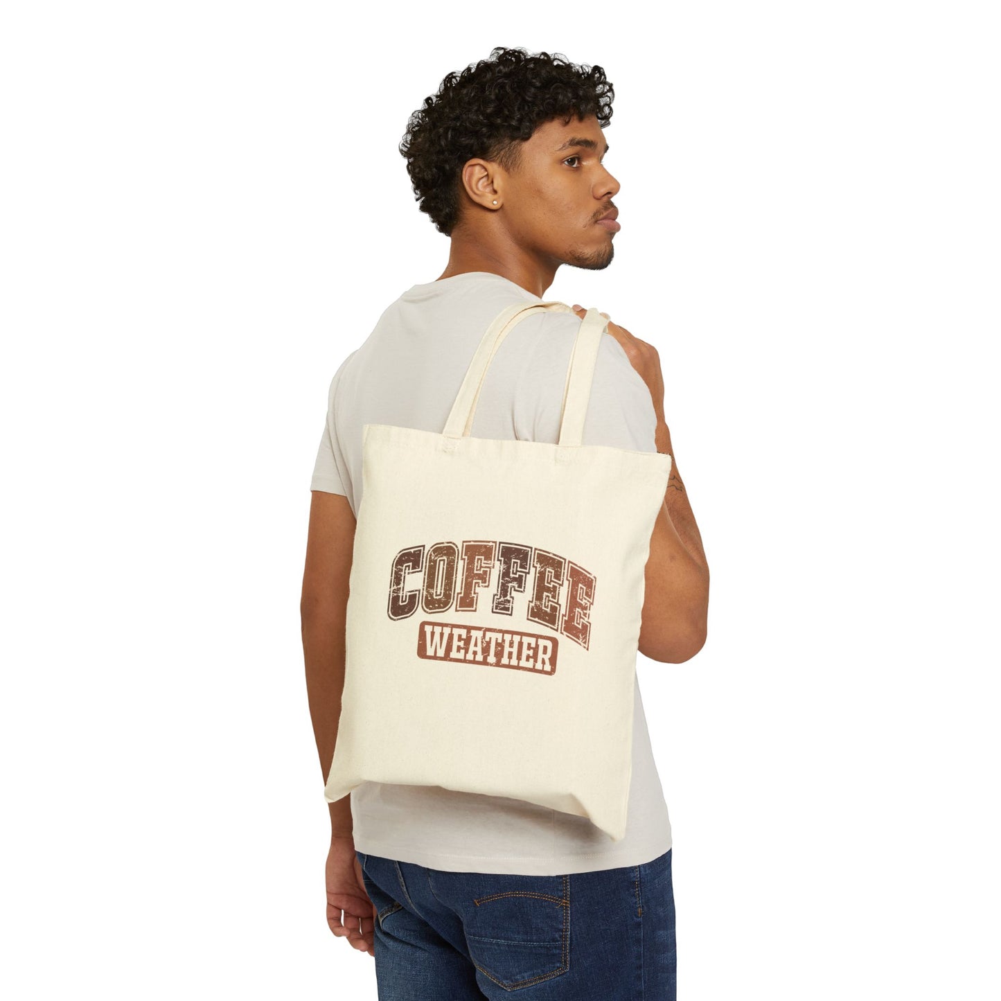 Kaffeewetter – Canvas Tragetasche (2 Farben)