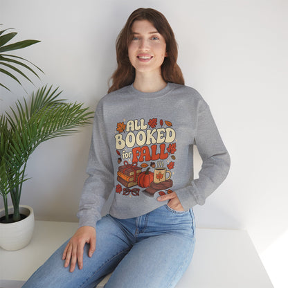 All Booked for Fall Rundhals-Sweatshirt