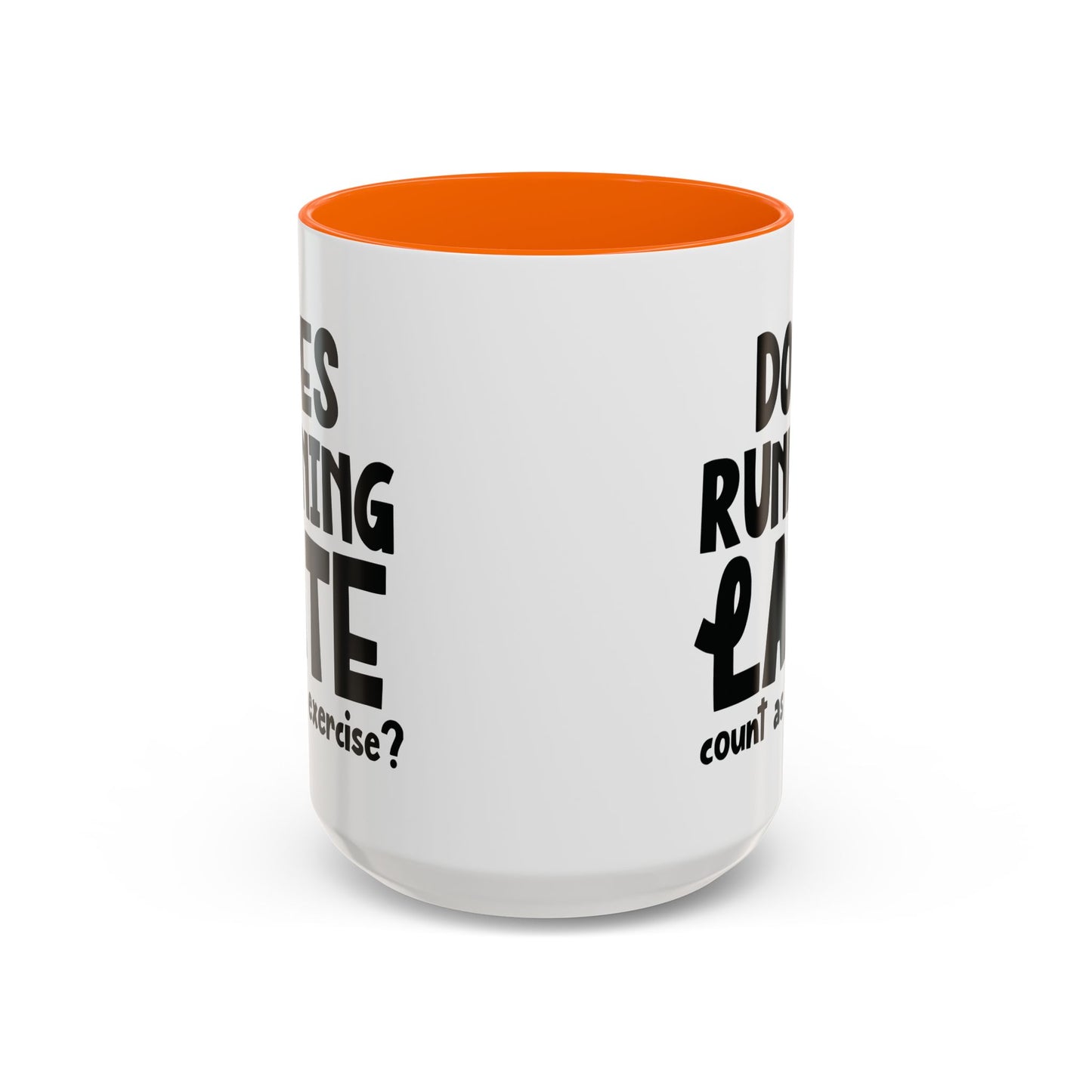 Zählt Zuspätkommen als Sport? - Zweifarbige Tasse (325 ml/443 ml)