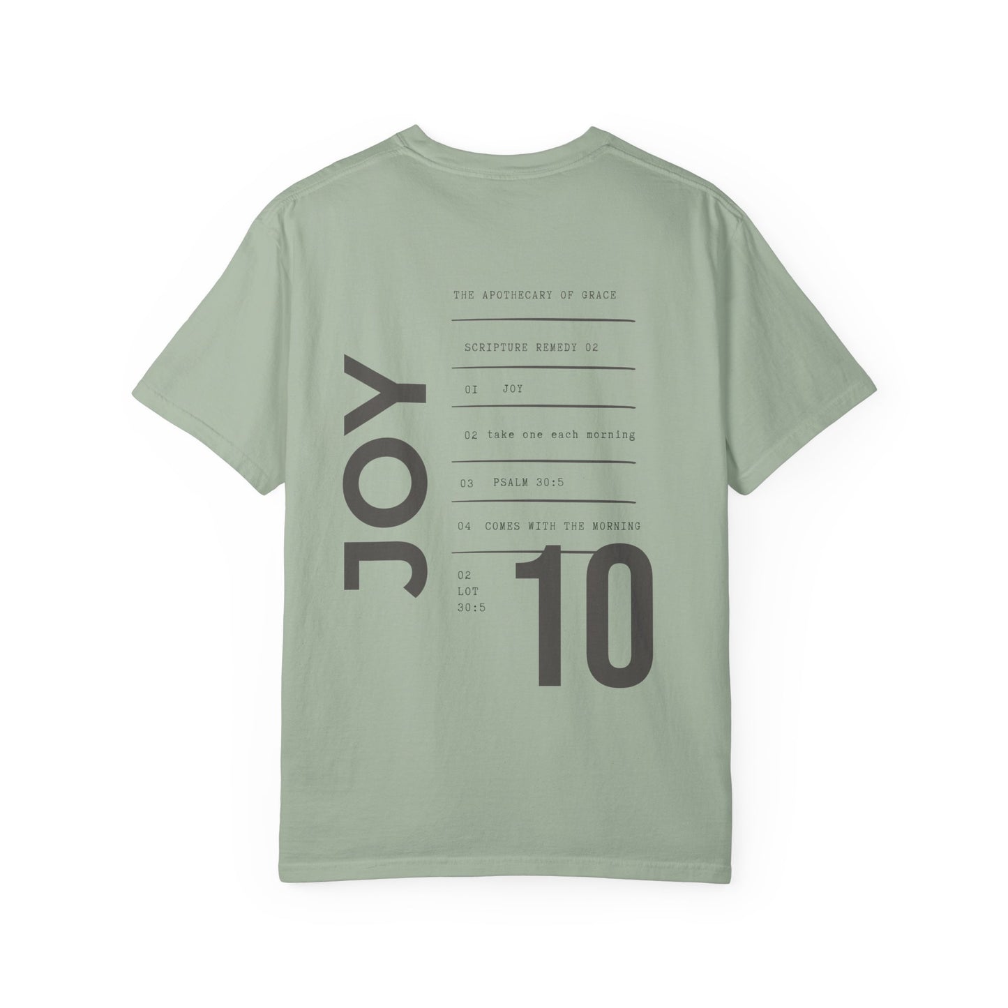 Joy - Personalized Number Scripture Unisex T-Shirt, Psalm 30:5 Bible Verse Tee, Christian Gift for Encouragement, Modern Streetwear Faith