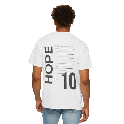 Hope - Personalized Number Scripture Unisex T-Shirt, Romans 15:13 Bible Verse Tee, Christian Gift for Long Waits, Modern Streetwear Faith