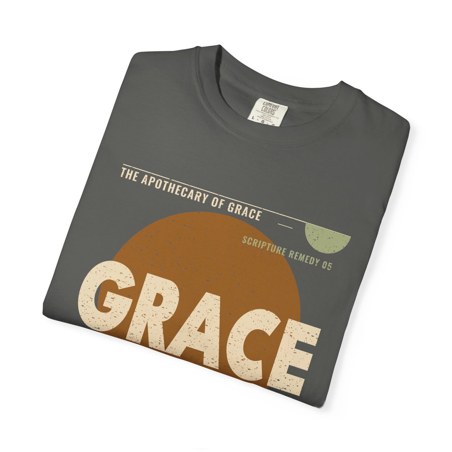 Grace - Retro Mid-Century Scripture Unisex T-Shirt, 2 Corinthians 12:9 Bible Verse Tee, Christian Gift for Recovery, Modern Graphic Faith Apparel