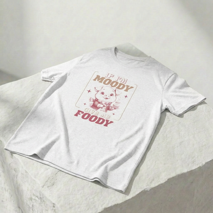 Bin ich launisch, gib mir Foodisch — Unisex-Grafik-T-Shirt