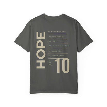 Hope - Personalized Number Scripture Unisex T-Shirt, Romans 15:13 Bible Verse Tee, Christian Gift for Long Waits, Modern Streetwear Faith
