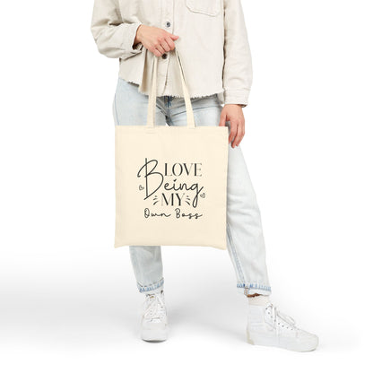 Love Being My Own Boss - Canvas Tote Bag
