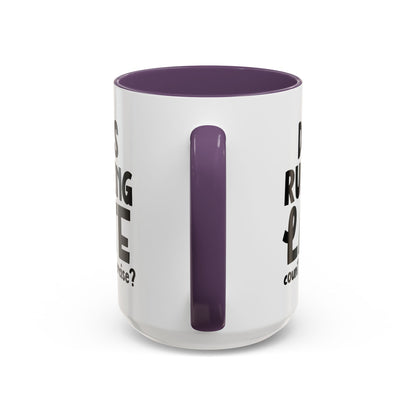 Zählt Zuspätkommen als Sport? - Zweifarbige Tasse (325 ml/443 ml)