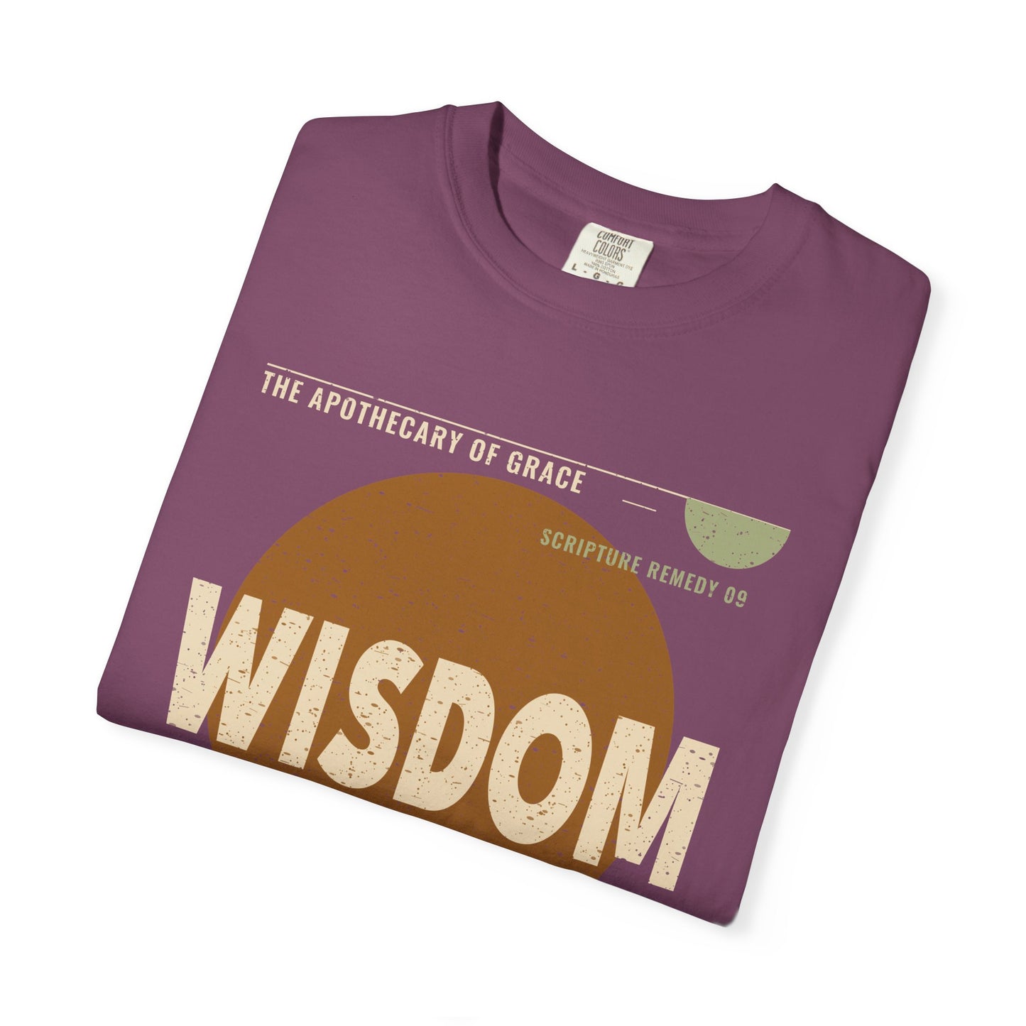 Wisdom - Retro Mid-Century Scripture Unisex T-Shirt, James 1:5 Bible Verse Tee, Christian Gift for Graduation, Modern Graphic Faith Apparel