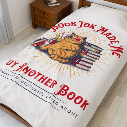 BookTok hat mich wieder zu einem Buch verführt – Ultraweiche Samt-Fleecedecke