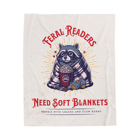 Feral Readers brauchen weiche Decken, Velours-Tagesdecke