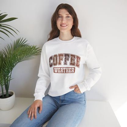 Kaffee-Wetter Unisex Rundhals-Sweatshirt