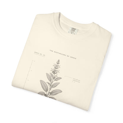 Wisdom - Vintage Botanical Scripture Unisex T-Shirt, James 1:5 Bible Verse Tee, Christian Gift for Graduation, Editorial Faith Apparel