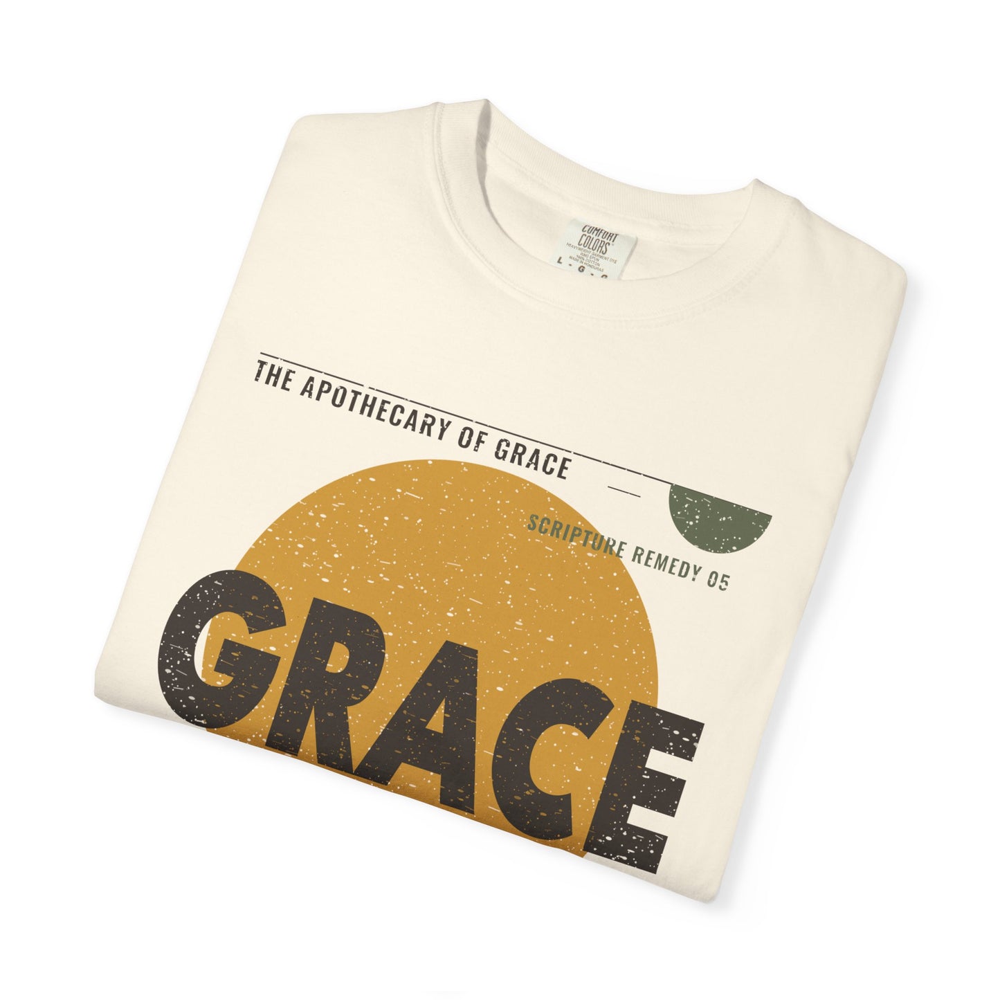 Grace - Retro Mid-Century Scripture Unisex T-Shirt, 2 Corinthians 12:9 Bible Verse Tee, Christian Gift for Recovery, Modern Graphic Faith Apparel