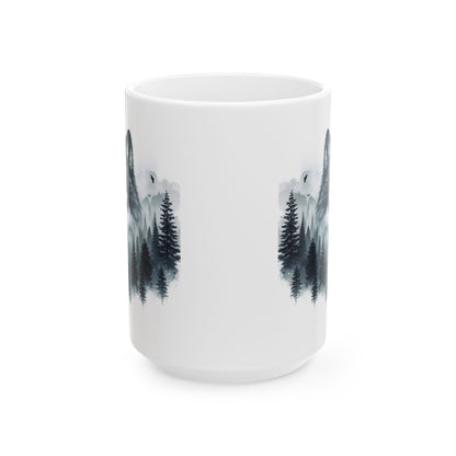 Wolf Forest - Weiße Tasse (325ml/444ml)