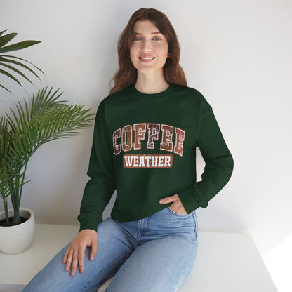 Kaffee-Wetter Unisex Rundhals-Sweatshirt