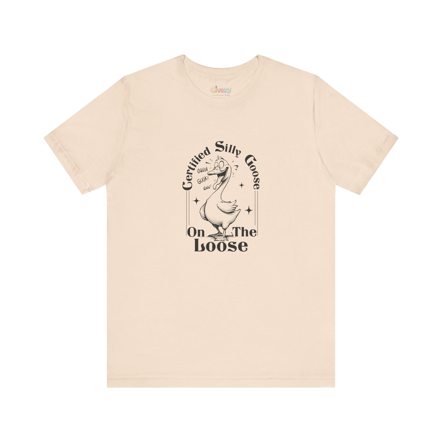 Zertifizierte „Verrückte Gans auf freiem Fuß“ — Unisex-Grafik-T-Shirt