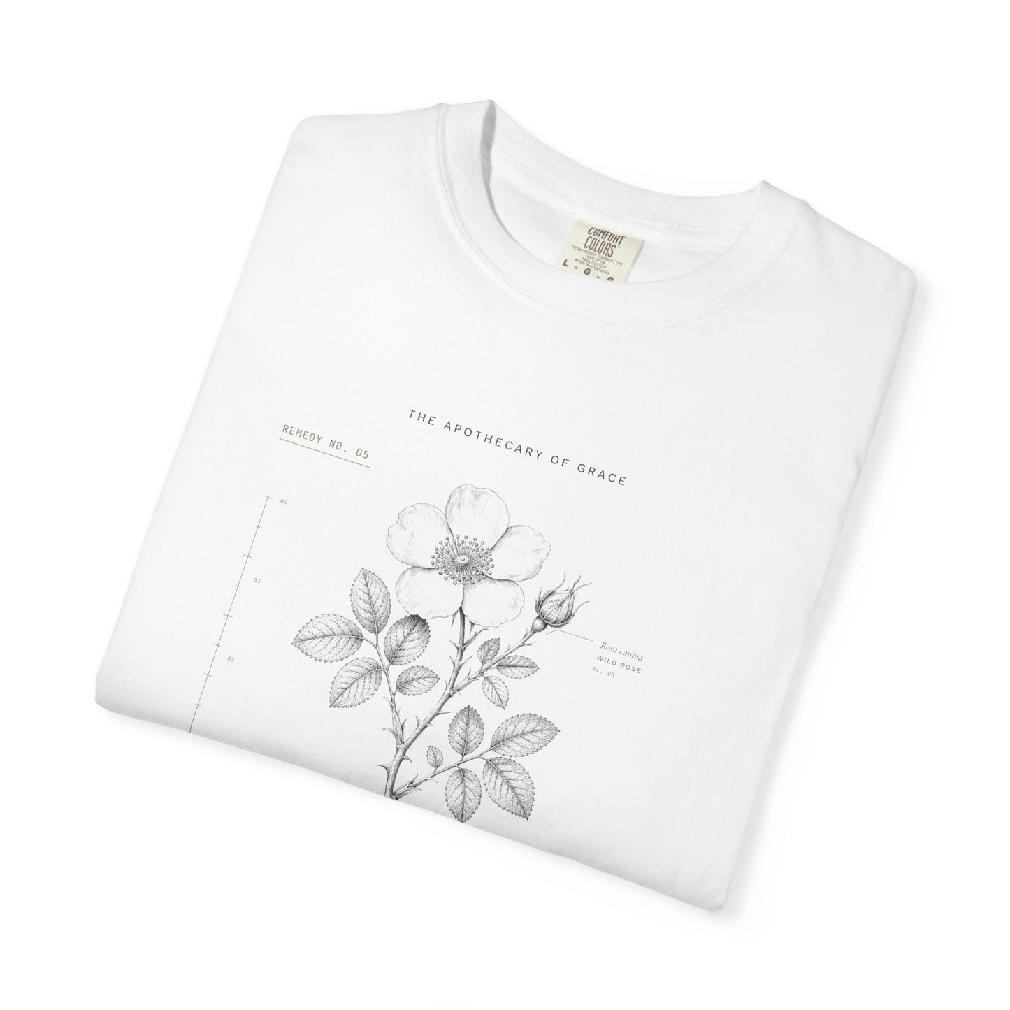 Grace - Vintage Botanical Scripture Unisex T-Shirt, 2 Corinthians 12:9 Bible Verse Tee, Christian Gift for Recovery, Editorial Faith Apparel