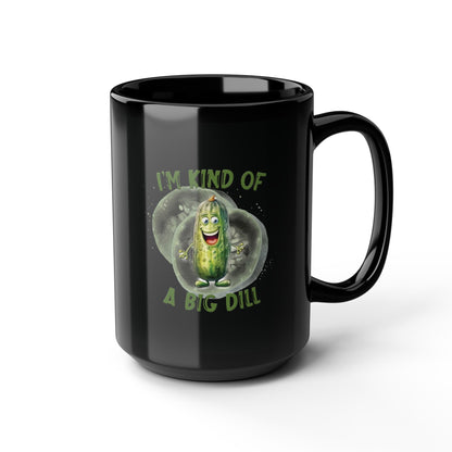 Ich bin irgendwie ein großes Ding – Schwarze Tasse (325ml/444ml)