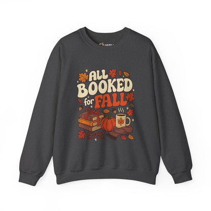 All Booked for Fall Rundhals-Sweatshirt