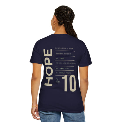 Hope - Personalized Number Scripture Unisex T-Shirt, Romans 15:13 Bible Verse Tee, Christian Gift for Long Waits, Modern Streetwear Faith