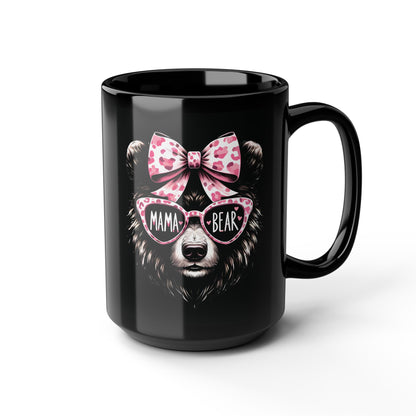 Mama Bear - Schwarze Tasse (325 ml/444 ml)