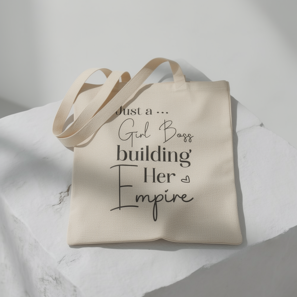 Girl Boss Baut Ihr Imperium Auf - Canvas-Einkaufstasche