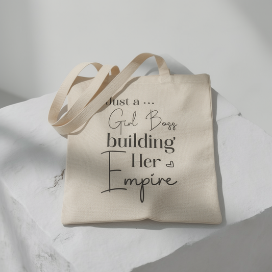 Girl Boss Baut Ihr Imperium Auf - Canvas-Einkaufstasche