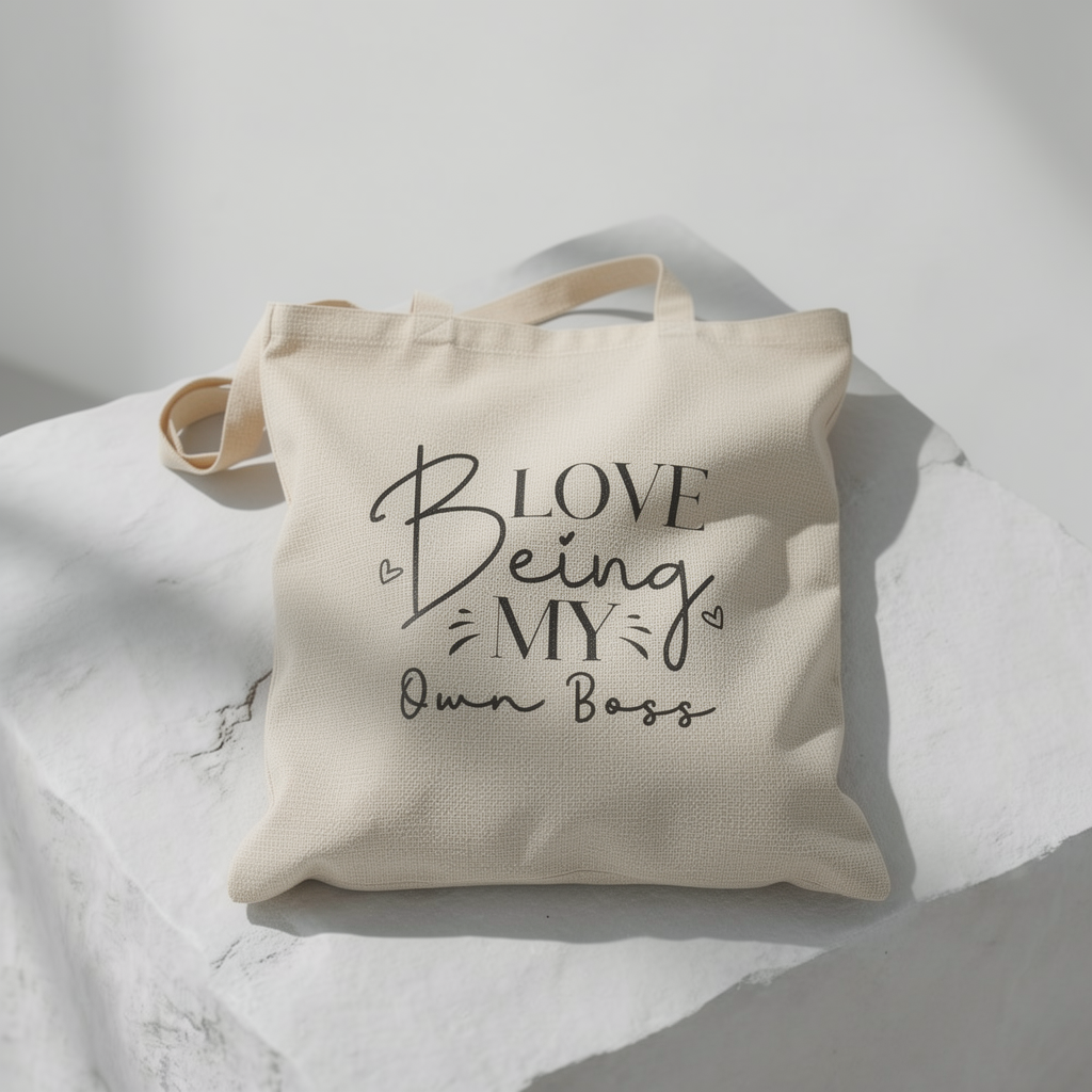 Love Being My Own Boss - Canvas Tote Bag