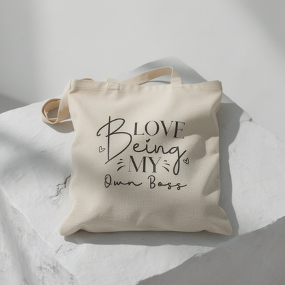 Love Being My Own Boss - Canvas Tote Bag