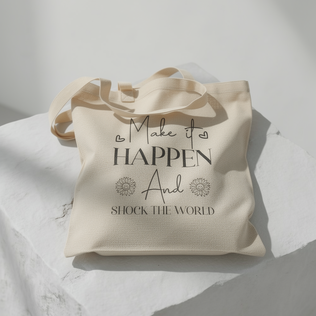 Make It Happen - Segeltuch-Tragetasche