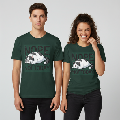 Nö, nicht heute Katze Unisex Grafik T-Shirt