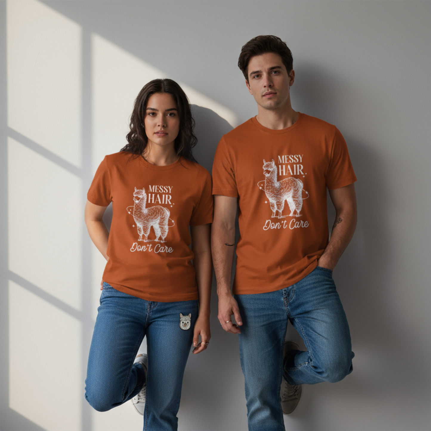 Messy Hair, Don’t Care — Unisex Graphic T-Shirt