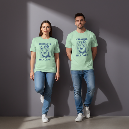 Schreien ist Selbstfürsorge – Unisex-Grafik-T-Shirt