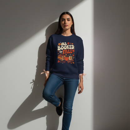 All Booked for Fall Rundhals-Sweatshirt