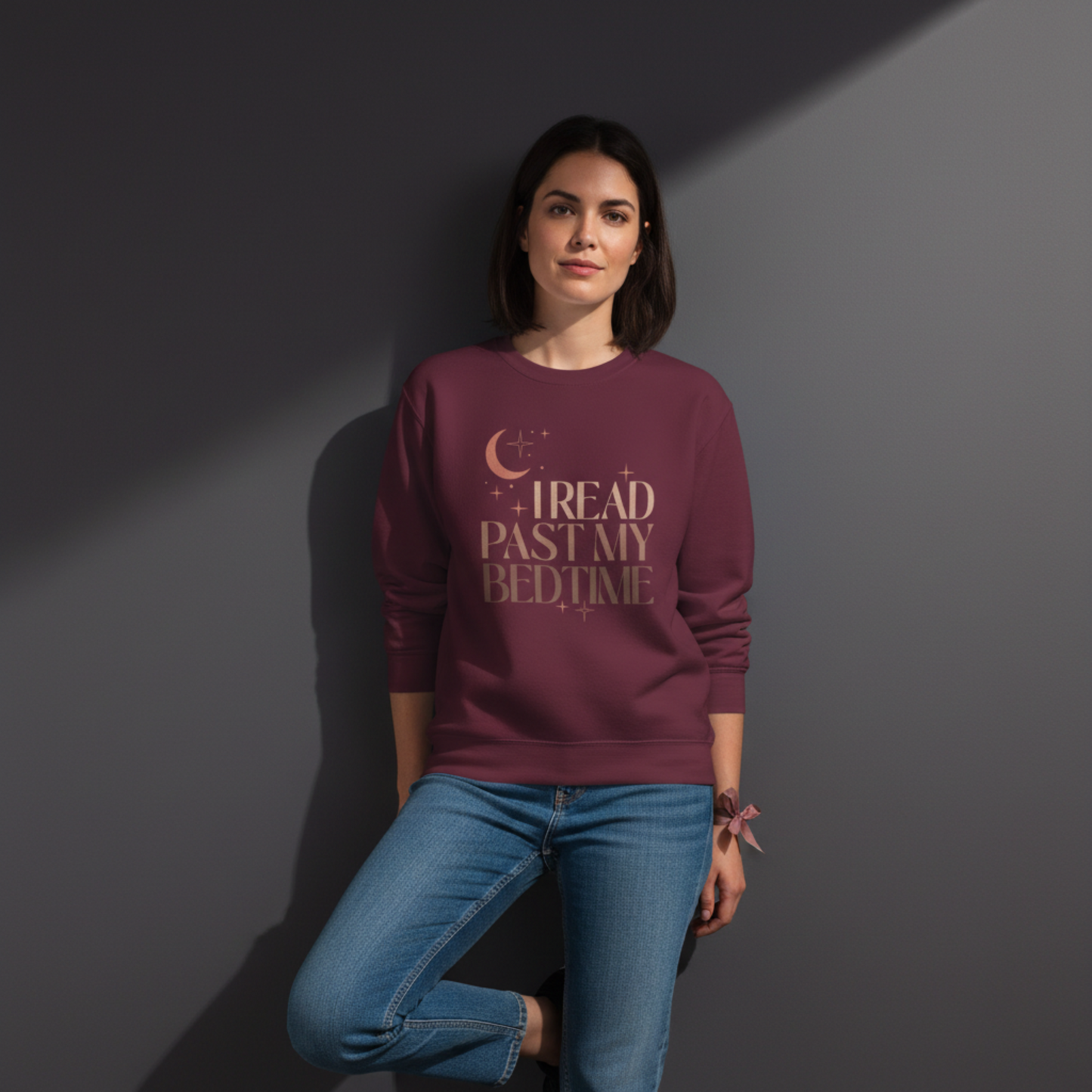 I Read Past My Bedtime Crewneck Sweatshirt