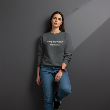 Gemütliches Krimi-Sweatshirt mit Stickerei – 4 Sterne