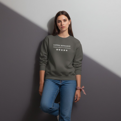Gothic Romance – Besticktes Rundhals-Sweatshirt – 5 Sterne