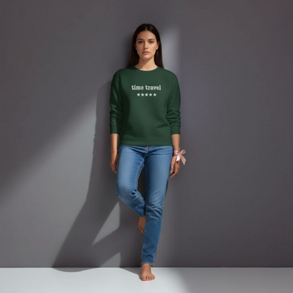 Zeitreise – Besticktes Rundhalsshirt – 5 Sterne
