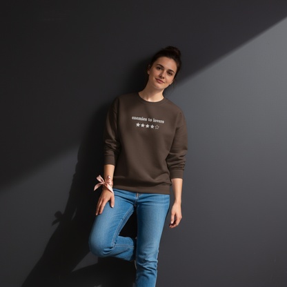 Besticktes Sweatshirt „Enemies to Lovers“ – 4 Sterne